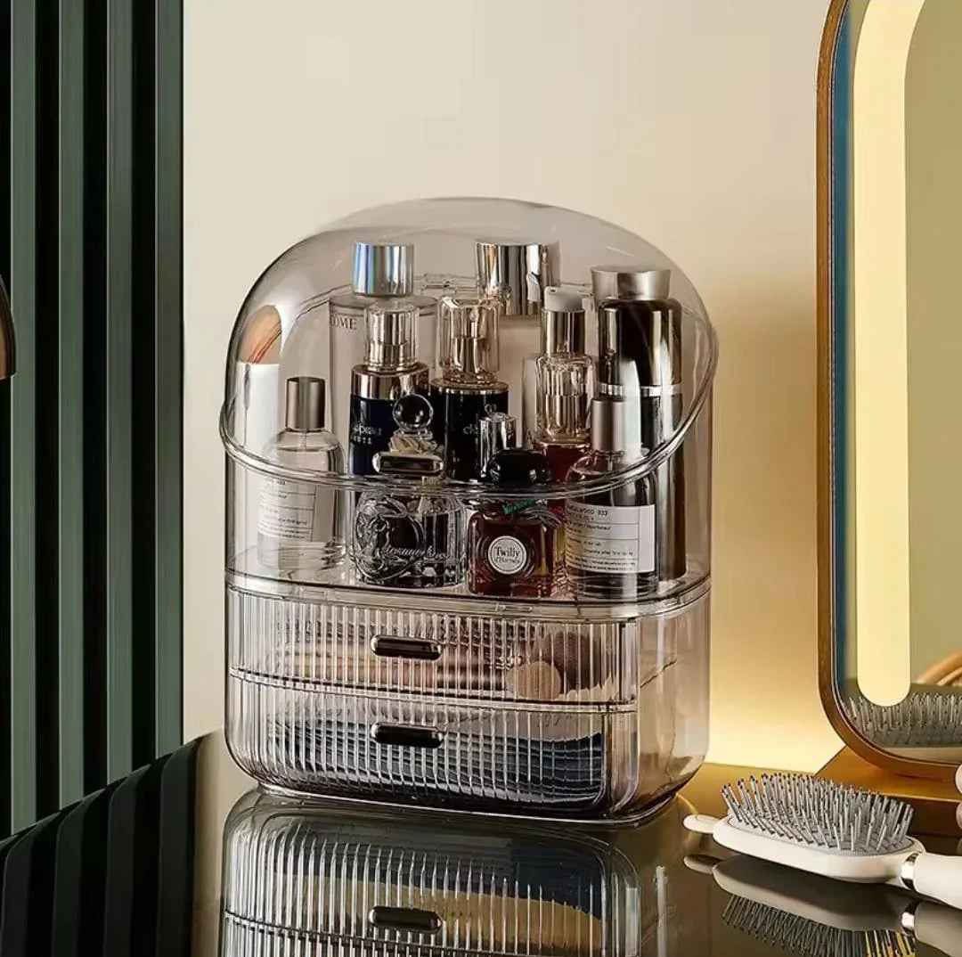 Portable Makeup Organizer Box — Skincare & Cosmetic Storage Solution