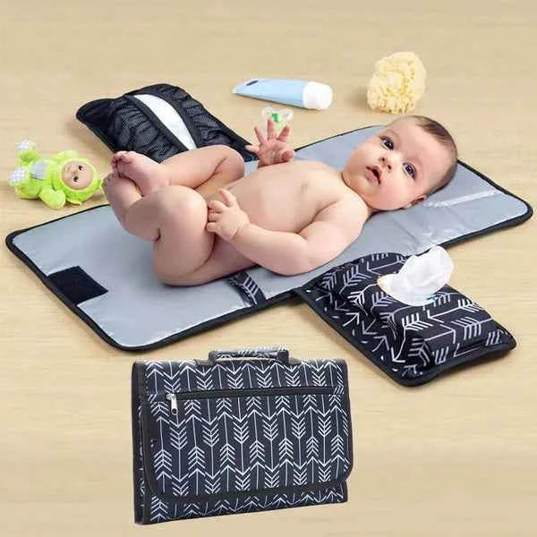 Portable Baby Changing Mat – Travel-Ready & Foldable with Storage Pockets