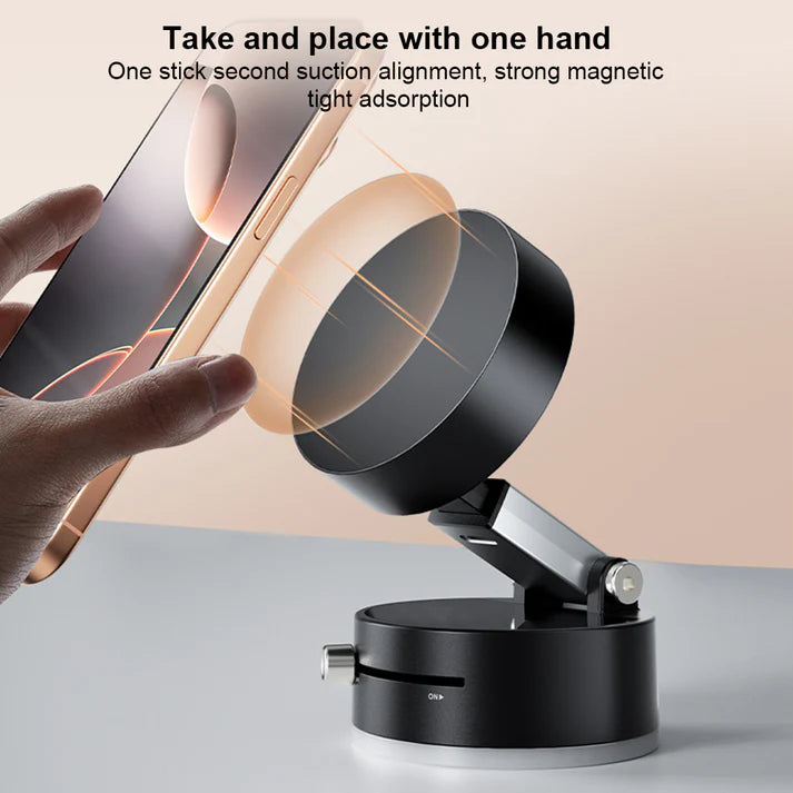 Vlogging Mobile Stand – Magnetic Holder with Suction Cup