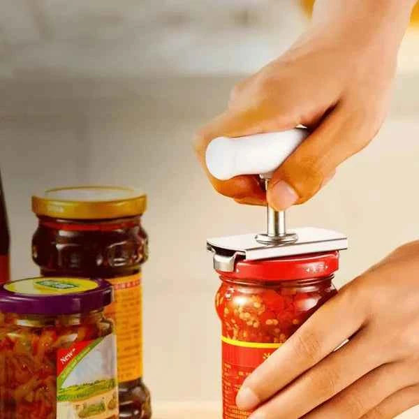Heavy-Duty Stainless Steel Jar Opener – Effortless Lid Remover Tool for Kitchen |