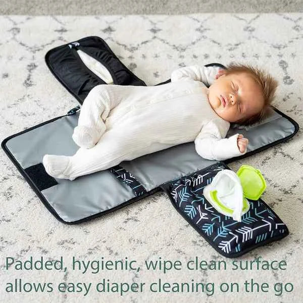 Portable Baby Changing Mat – Travel-Ready & Foldable with Storage Pockets